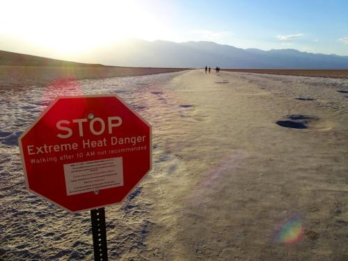 Badwater Basin Stop Sign